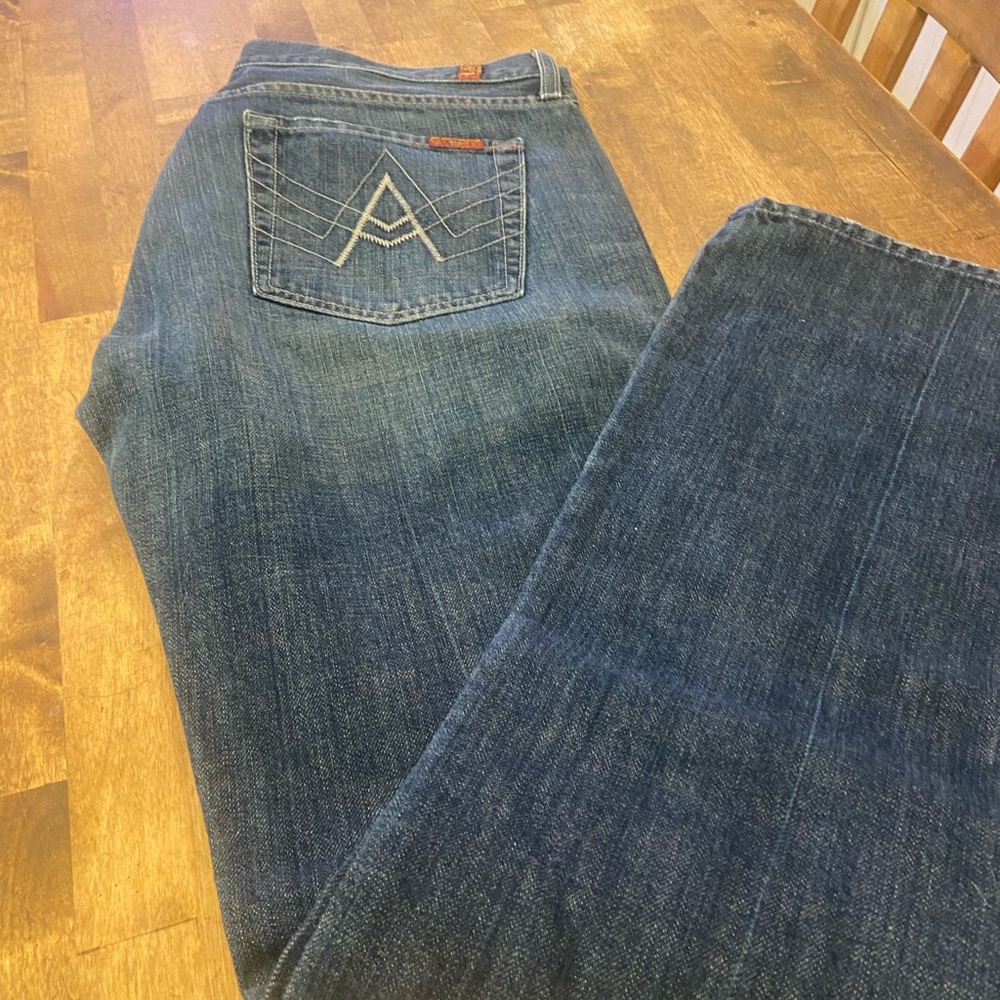7 For All Mankind Indigo Denim Jeans Men’s - Picture 7 of 10